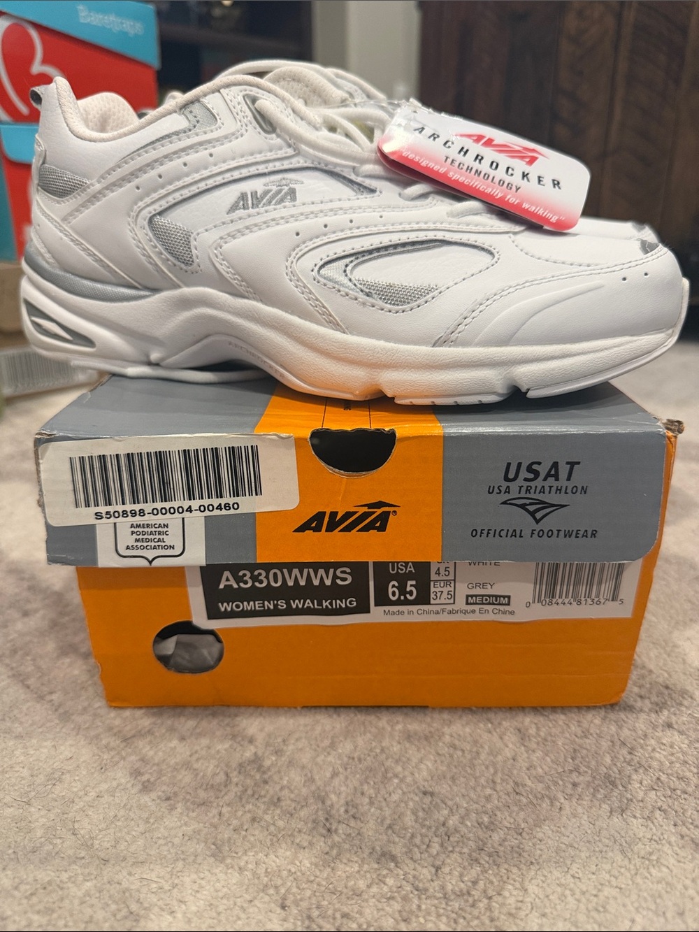Avia Women's Walking Sneakers in White